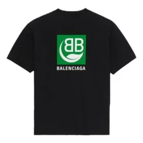 Herren-T-Shirt von Balenciaga mit Logo-Aufdruck, kurzärmelig, schwarz 594579THV631000
