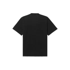Herren-T-Shirt von Balenciaga mit Rammstein-Deutschland-Band-Crossover-Motiv, kurzärmelig, schwarz 651795TLV511000