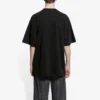 Herren-T-Shirt von Balenciaga mit Rammstein-Deutschland-Band-Crossover-Motiv, kurzärmelig, schwarz 651795TLV511000
