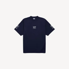Herren-T-Shirt «WFP» in mittlerer Passform, marineblau