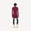 Herren-Techwear-Langarm-Top in Burgunderrot/Aqua Herren-Techwear-Langarm-Top in Burgunderrot/Aqua