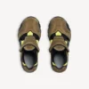 Herren-Wandersandale als Sneaker in Taupe/Schwarz/Neongelb