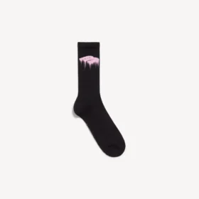 Herren-Wet-Brush-Socken in Pink/Schwarz