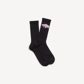 Herren-Wet-Brush-Socken in Pink/Schwarz