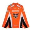 Hockey-T-Shirt mit Einsätzen und langen Ärmeln «Orange» 657105TKV247074