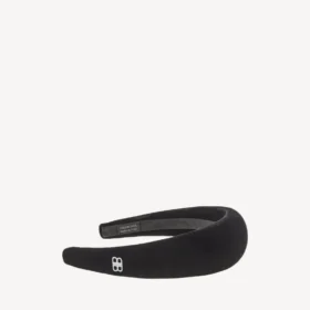Holli-Stirnband für Damen in Schwarz/Glänzendem Silber
