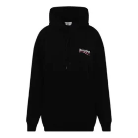 Hoodie «Black» mit Motiv der Political Campaign, mittlere Passform 578135TKVI91070