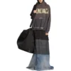Hoodie mit aufgerissener Tasche im Tape Type, weite Passform «Dark Grey» 744441TQVA98519
