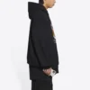 Hoodie mit College-Logo-Print, Wide Fit, «Schwarz», 674986TLV901076
