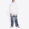 Hoodie mit Copyright-Logo-Aufdruck, Medium Fit, «White» 578135TIV559152