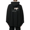 Hoodie mit handgezeichnetem BB Icon, weite Passform «Schwarz» 620973TNVQ11059