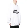 Hoodie mit handgezeichnetem BB Icon, weite Passform «White» 620973TNVQ19040