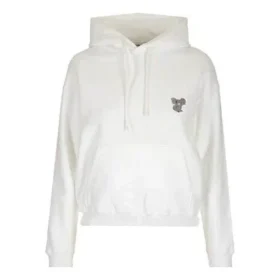 Hoodie mit Koala-Stickerei, weiss 612959TIVD29000
