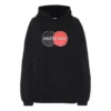 Hoodie mit lockerem Schnitt und Muster, Sport, Schwarz 620947TIV801000