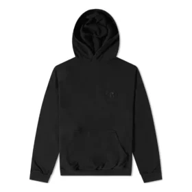 Hoodie mit Logo auf dem Rücken, Popover-Schnitt, «Schwarz» 674986TLV971069