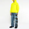 Hoodie mit Logo in mittlerer Passform «Yellow» 600583TIV847440