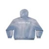 Hoodie mit Rückenprint «Blue» 767877TPVK24313