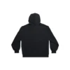 Hoodie mit Reissverschluss und Aussen-Schlaufe, schmale Passform «Black Faded» 744454TOVF51055