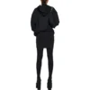 Hoodie mit Reissverschluss und Aussen-Schlaufe, schmale Passform «Black Faded» 744454TOVF51055