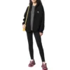 Hoodie mit Reissverschluss und gesticktem Logo «Schwarz» 674719TLVH81070