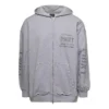 Hoodie mit Reissverschluss und Print, schmale Passform «Grey» 744454TOVN41167