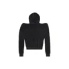 Hoodie mit rundem Ausschnitt und Reissverschluss «Black» 767880TNV611000