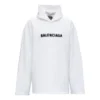 Hoodie mit verschwommenem Logo im Distress-Look «Weiss» 661711TKVD69040