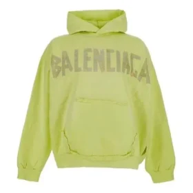 Hoodie mit zerrissenen Taschen im Tape Type, Oversize «Fluo Yellow» 744441TOVB17204