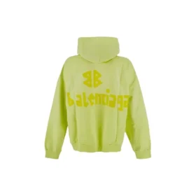 Hoodie mit zerrissenen Taschen im Tape Type, Oversize «Fluo Yellow» 744441TOVB17204