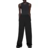 Hose mit elastischem Bund und geradem Bein «Black» 743903TNT391000