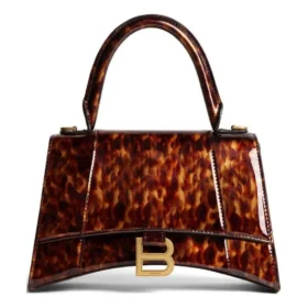 Hourglass kleine Handtasche mit Schildpatt-Print «Brown» 5935462AAZK2126