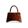 Hourglass kleine Handtasche mit Schildpatt-Print «Brown» 5935462AAZK2126