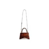 Hourglass kleine Handtasche mit Schildpatt-Print «Brown» 5935462AAZK2126