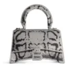 Hourglass Xs Handtasche mit Kettenstickerei «Silver» 7204712AARN8110