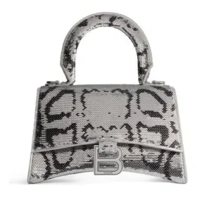 Hourglass Xs Handtasche mit Kettenstickerei «Silver» 7204712AARN8110
