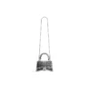 Hourglass Xs Handtasche mit Kettenstickerei «Silver» 7204712AARN8110