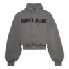 Human Being Rundhals-Hoodie mit Reissverschluss «Dark Grey» 827153TSVB91441