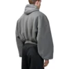 Human Being Rundhals-Hoodie mit Reissverschluss «Dark Grey» 827153TSVB91441