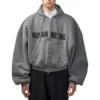 Human Being Rundhals-Hoodie mit Reissverschluss «Dark Grey» 827153TSVB91441