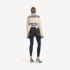 Hybrid-Pullover für Damen in Marineblau/Weiss