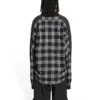 Hybrid-Shirt mit V-Ausschnitt «Anthrazit Schwarz Weiss» 704271T41301163