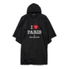 I Love Paris Balenciaga Poncho «Schwarz» 812055TRO591000