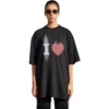 I Love T-Shirt, weite Passform «Black» 744439TOVH39034