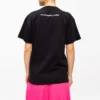 I Love U-Aufdruck Kurzarm-T-Shirt Schwarz 612965TJVL51070