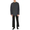 Intarsia-Strickpullover mit Logo «Dunkelgrau» 623283T15671035