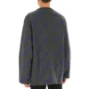 Intarsia-Strickpullover mit Logo «Dunkelgrau» 623283T15671035