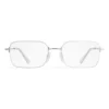 Invisible Rectangle Sonnenbrille «Silber» 768058T00051402