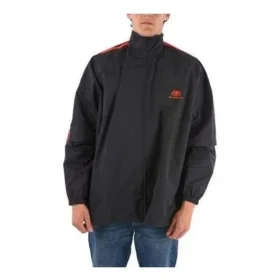 Jacke mit doppeltem Reissverschluss und Ärmeln «Schwarz» 602278TG0114100