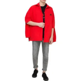 Jacke mit doppeltem Ärmel und Reissverschluss «Red» 602278TG0116010