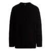 Jacquard-Logo-Strickpullover «Schwarz» 662728T31661000